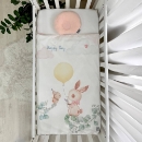 Set lenjerie de schimb pentru patut bebe 3 piese Iepuras vesel (2)